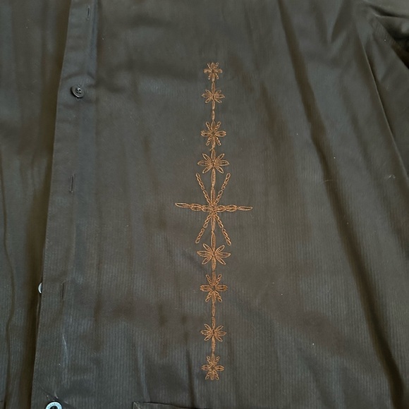 🍁 BUNDLE ONLY - 5/$15 The Havanera Co. Havana Button Down Shirt, Plus Size 2XLT - Picture 2 of 3